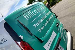 Full Color Delivery Van Graphic Wrap